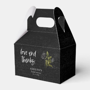 Rustic Gothic Rose Bridal Shower Favour Box