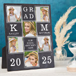 Rustic Graduate Custom Unique 6 Photo Graduation Plaque<br><div class="desc">Celebrate your graduate and give a special personalised gift with this custom photo collage graduation plaque in a rustic chalkboard design. This unique photo collage graduate plaque will be a treasured keepsake. Customise with 6 of your favourite senior or college photos, and personalise with graduating year, monogrammed name, high school...</div>