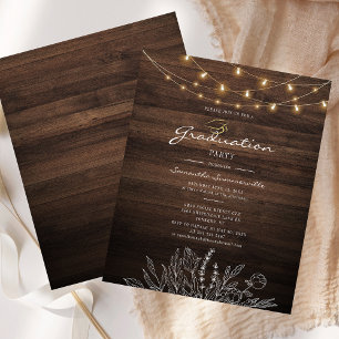 Rustic Graduation Party 2026 Invitation