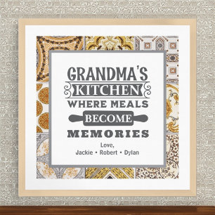 Rustic Grandma Meals Become Memories  Poster