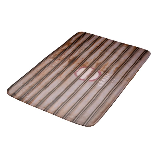 Rustic Grazie Shutter Napoli 1 Bath Mat (Angled)