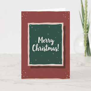 Rustic Green Christmas Card