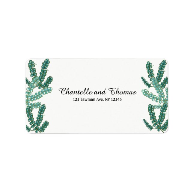 Rustic Green Eucalyptus Label (Front)