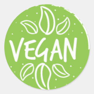 rustic green vegan food label locally produced