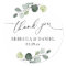Rustic Greenery Eucalyptus Personalised Thank You