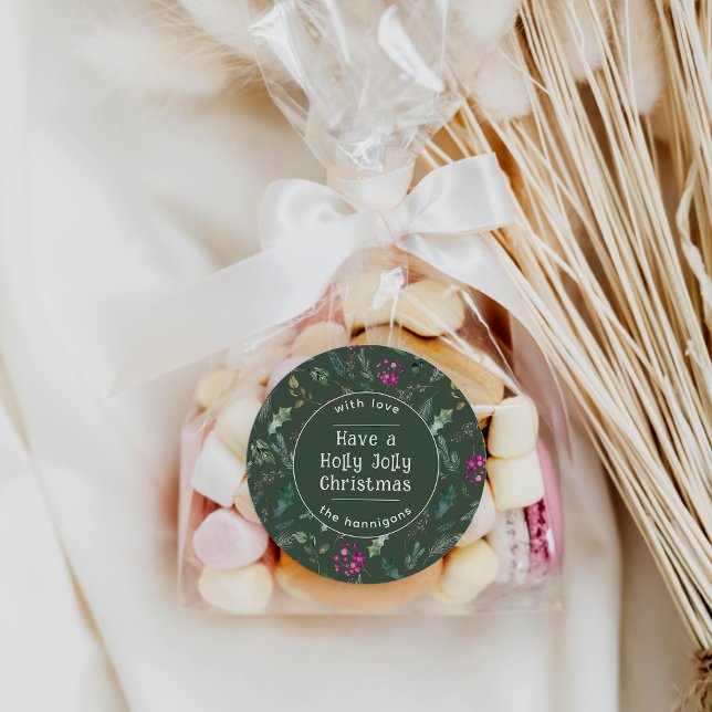 Rustic Greenery Holly Jolly Christmas Sticker (Creator Uploaded)