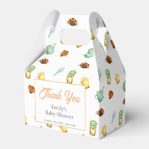 Rustic Greenery Ladybug Garden Baby Shower Favour Box