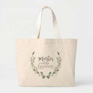 Rustic Greenery Vine Mother of The Groom Large Tote Bag