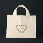 Rustic Greenery Vine Mother of The Groom Mini Tote Bag<br><div class="desc">By Honey & Birch Studios</div>