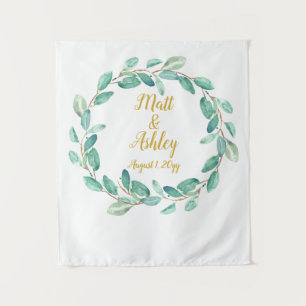 Rustic Greenery Wedding Backdrop Photo Prop Budget Tapestry