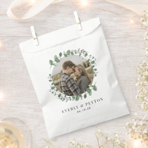 Rustic Greenery Wedding Engagement Party Favour Ba Bags