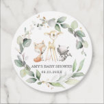 Rustic Greenery Woodland Animals Thank You Favour Tags<br><div class="desc">Personalise this woodland animals favour tags with your own wordings easily and quickly, simply press the customise it button to further re-arrange and format the style and placement of the text.  This whimsical tag features rustic watercolor leafy wreath and adorable woodland animals. Great for many different occasions such as baby...</div>