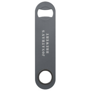 Rustic Grey Custom Quote Personalised Bar Key