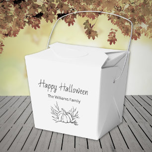 Rustic Halloween Simple Pumpkin Fall Party Favour Box