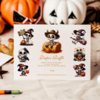 Rustic Halloween Skeleton Diapper Raffle