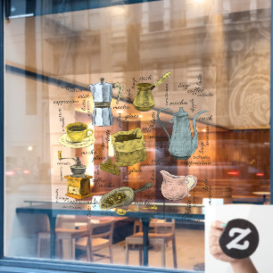 Rustic Hand Drawn Coffee Shop Art