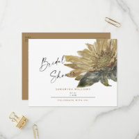 Rustic Hand Painted Sunflower Fall Bridal Shower  