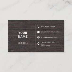 Rustic Handyman Woodworker Construction Carpentry Business Card