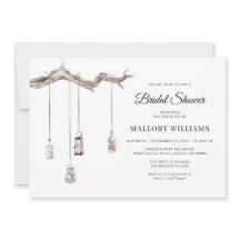 Rustic Hanging Lanterns Bridal Shower