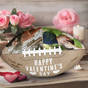Rustic Happy Valentine's Day Boyfriend 2 Photo  Football