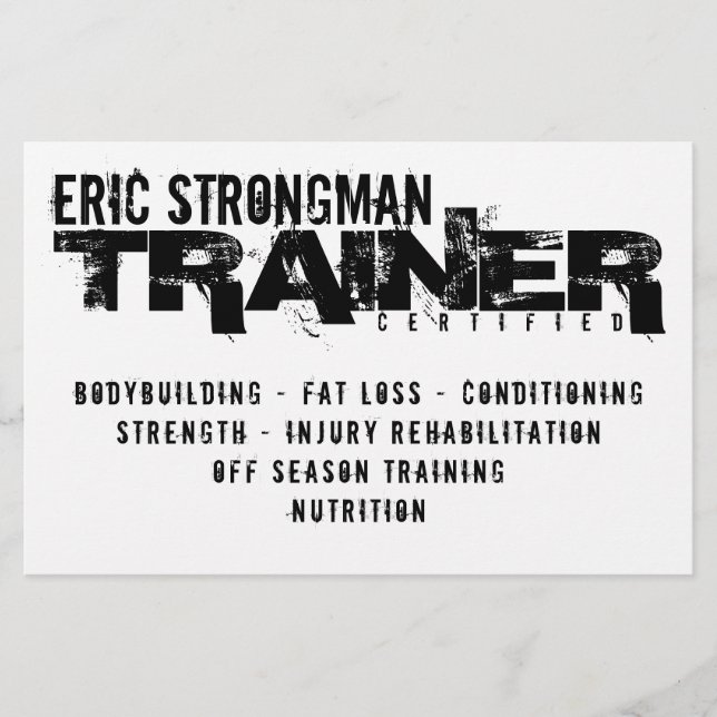 Rustic hardcore white and black flyer (Front)