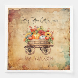 Rustic Harvest Napkin thanksgiving custom