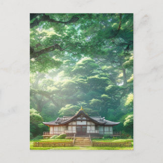 Rustic Haven, Wooden Japanese House Postcard
