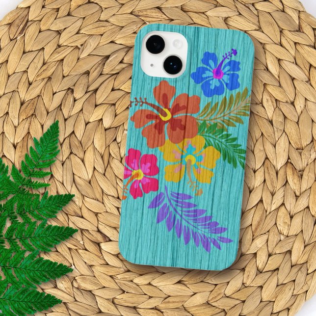 Rustic Hawaiian Flowers Print Case-Mate iPhone Case (Creator Uploaded)