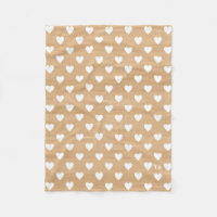 Rustic Hearts Pattern on Wood Background Monogram