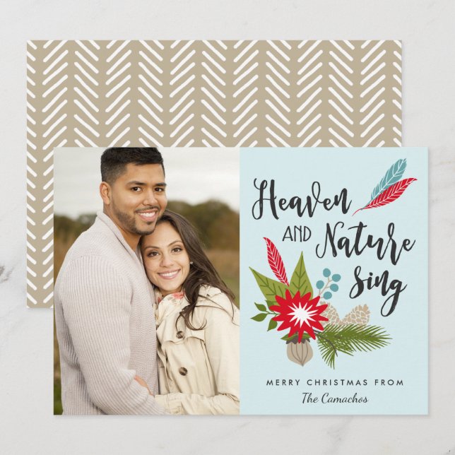 Rustic Heaven and Nature Sing | Modern Photo (Front/Back)