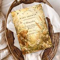 Rustic Highland Cow Boho Baby Shower