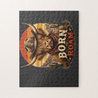 Rustic Highland Cow Coffee Mug | Country Western G Jigsaw Puzzle