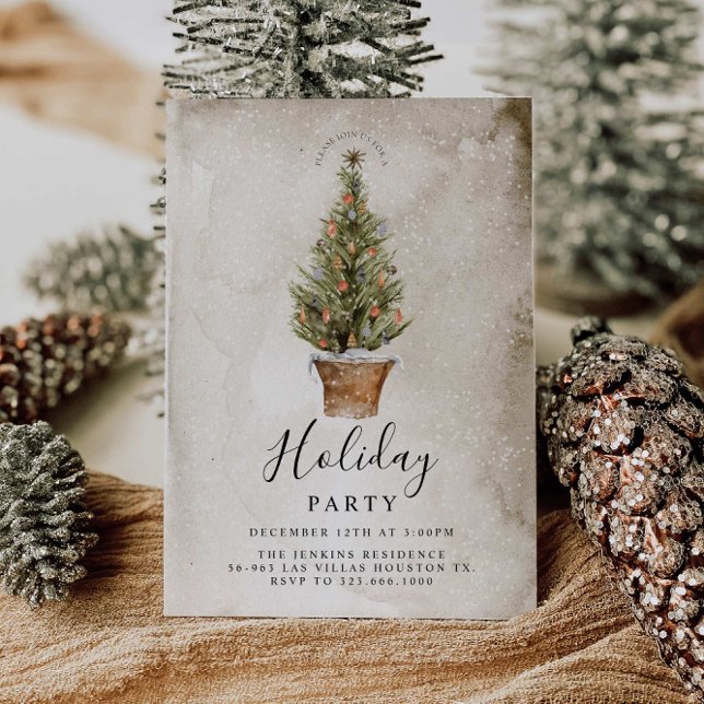 Rustic Holiday Party Invitation (Creator Uploaded)