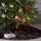 Rustic Holiday Pine Tree Pattern Black Gold