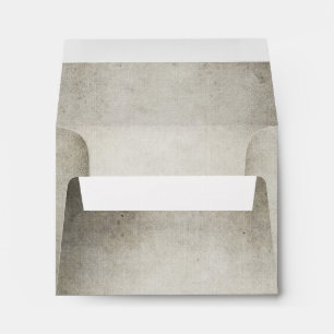 Rustic hombre grey old vintage look wedding envelope