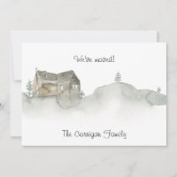 Rustic Home New Address Announcement Card