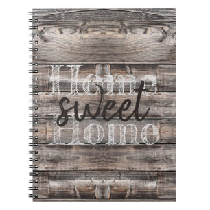 rustic HOME SWEET HOME Notebook