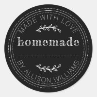 Rustic Homemade Baked Goods Jam Can Black
