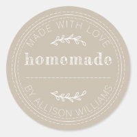 Rustic Homemade Baked Goods Jam Can Grey