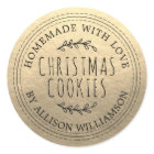 Rustic Homemade Christmas Cookies Gold