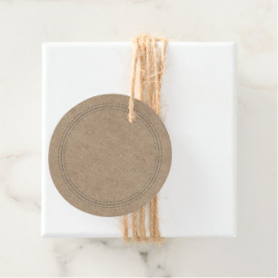 Rustic Homemade Simple Kraft Paper Write On Favour Tags