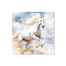 Rustic Horse Art: A Field of Joy Watercolor