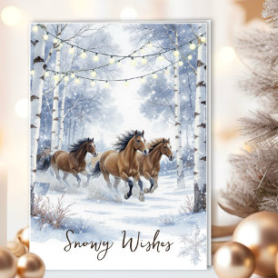 Rustic Horse Christmas Card