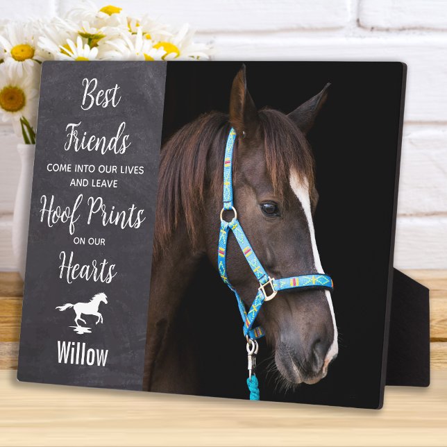 Rustic Horse Equestrian Keepsake Horse Memorial Plaque (Creator Uploaded)