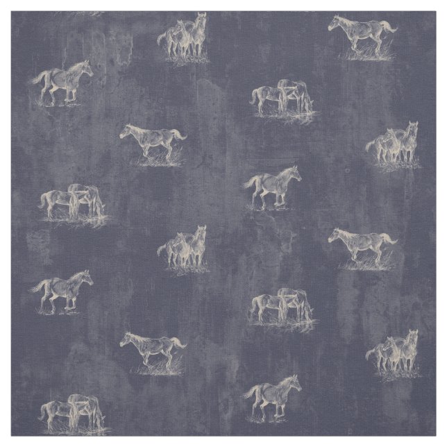 Rustic Horse Fabric (Swatch)