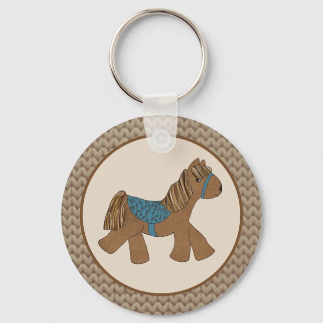 rustic horse key ring (Front)