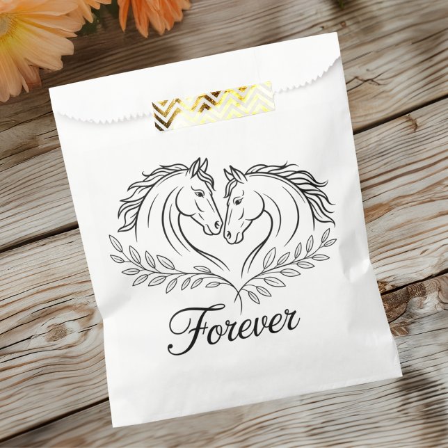 Rustic Horse Love Country Western Wedding  Favour Bags (Creator Uploaded)