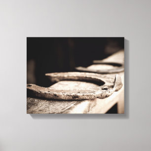 Rustic Horseshoe Canvas Print