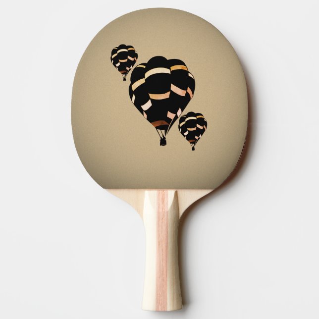 Rustic Hot Air Balloons Ping Pong Paddle (Back)