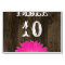 Rustic Hot Pink Daisy Wedding Table Number Card